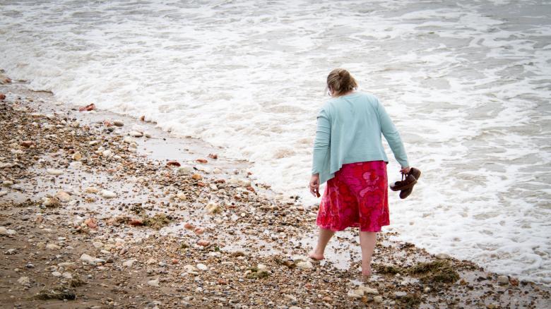 Free stock image of Woman on the Beach created by Mark Timberlake