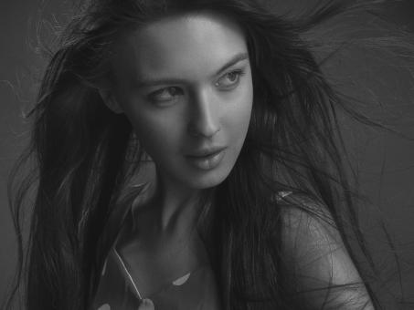 Sexy Girl Model - Black and White - Free Stock Photo