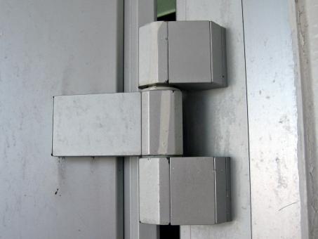Free Stock Photo of Steel door hinge