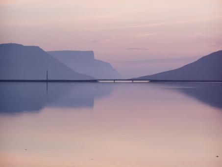 Free Stock Photo of Nightfall in Vestfjords Iceland