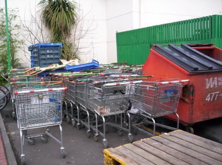 Free Stock Photo of Urban Trolleys