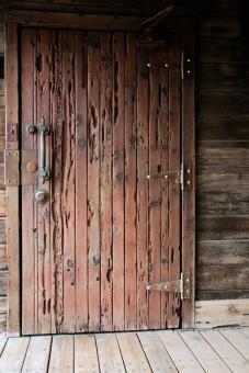 Free Stock Photo of Wooden Door of Strength