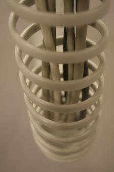 Free Stock Photo of Plastic spring around cables