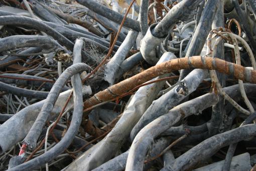 Free Stock Photo of Rusted wires and cables