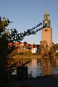 Free Stock Photo of Church by the park
