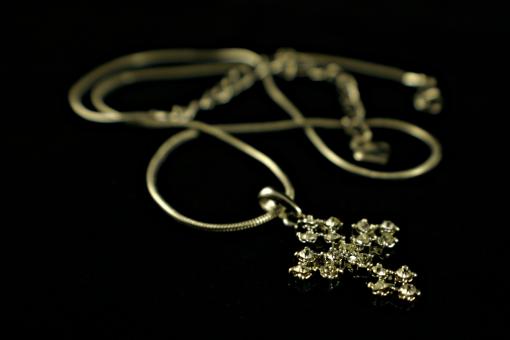 Free Stock Photo of Cross neclace
