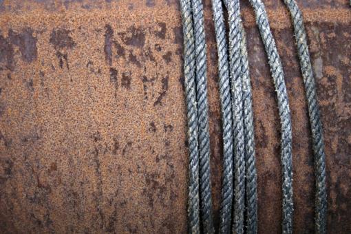 Free Stock Photo of Rusted metal and ropes