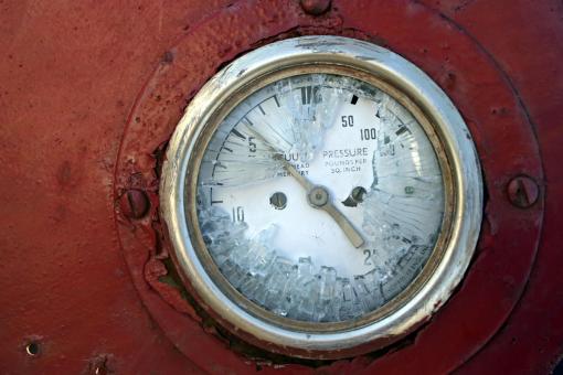 Free Stock Photo of Broken oil meter