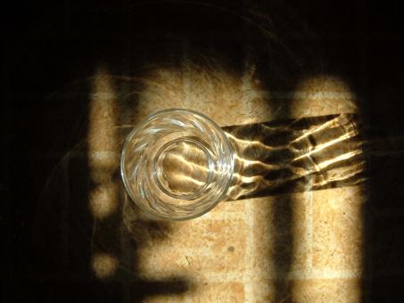 Free Stock Photo of Glass On Kitchen Floor