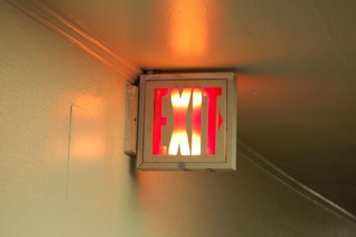 Free Stock Photo of Exit sign