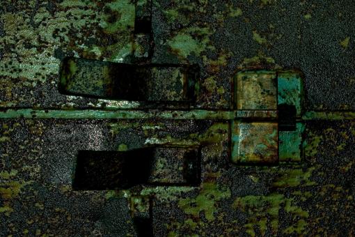 Free Stock Photo of Wet metallic door