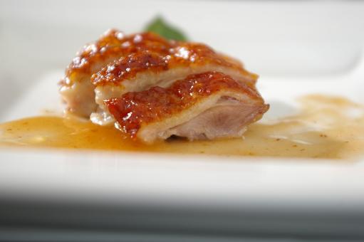 Free Stock Photo of Duck meat with sauce