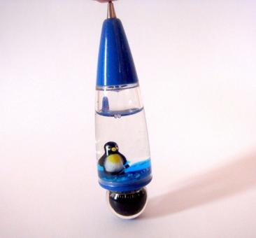 Free Stock Photo of Penguin Blue Ball Pen