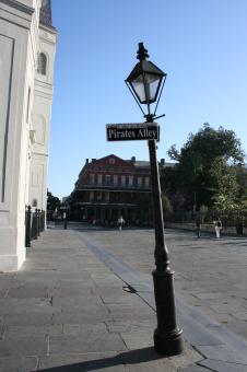 Free Stock Photo of New Orleans - Pirates Alley Street Sign