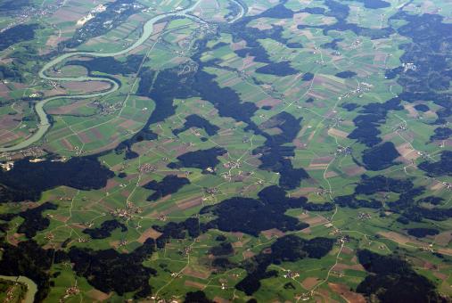 Free Stock Photo of Alps from the Air
