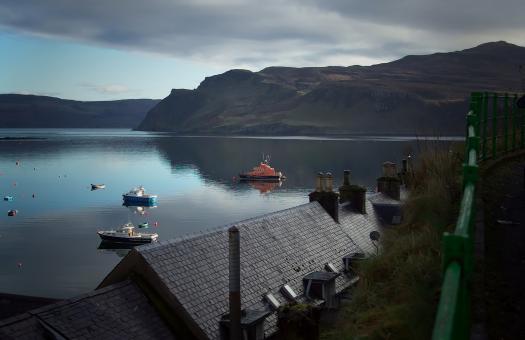 Free Stock Photo of Portree Harbour Isle of Skye - Early Mor