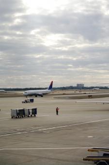 Free Stock Photo of Plane ready to take off