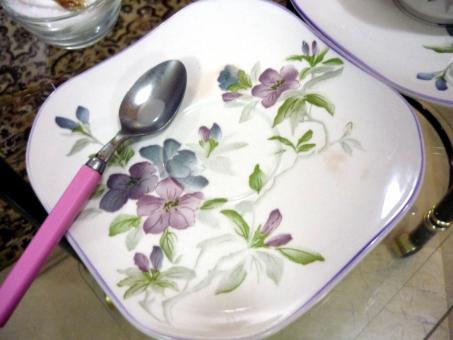 Free Stock Photo of Saucer and Tea Spoon