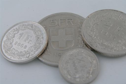 Free Stock Photo of Coins CHF switzerland