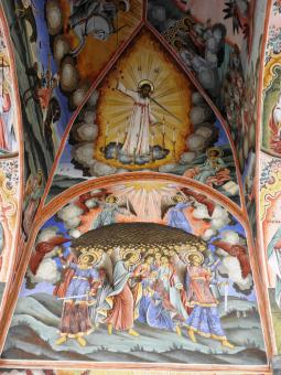 Free Stock Photo of Medieval frescoes in the Rila Monastery.