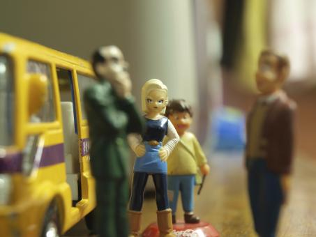 Free Stock Photo of Bus Stop toys