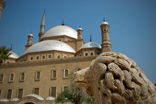 Free Stock Photo of Lion Head Statue