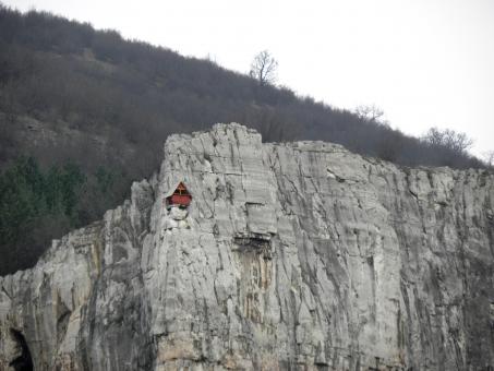 Free Stock Photo of Little house on the rocks
