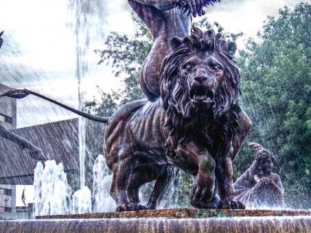 Free Stock Photo of Lion Statue