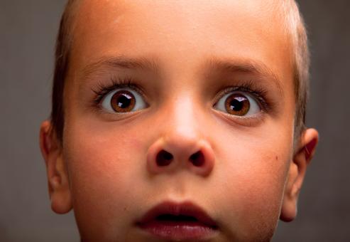 Free Stock Photo of Surprised boy