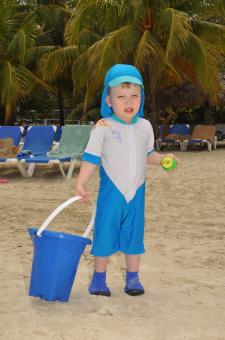 Free Stock Photo of Playing at the beach