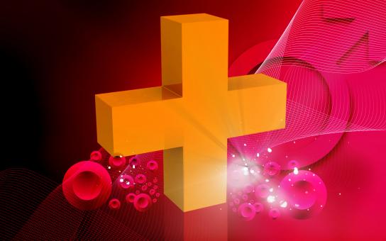 Free Stock Photo of Medical Icon - Cross on Red Background