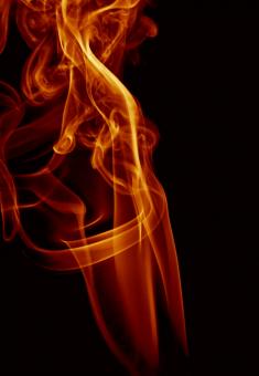 Free Stock Photo of Red Smoke on Dark Background