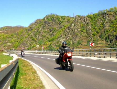 Free Stock Photo of Motorcycle Touring in the Rhineland