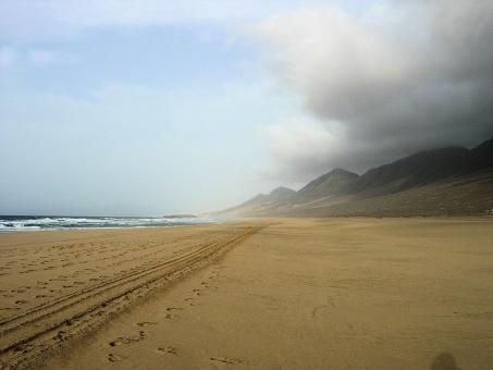Free Stock Photo of Huge Cofete Beach in Fuerteventura