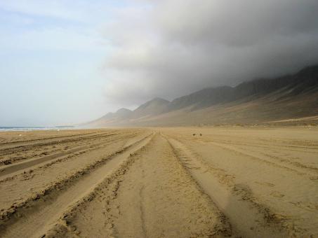 Free Stock Photo of Huge Cofete Beach in Fuerteventura