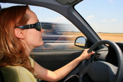 Free Stock Photo of Woman driving a car