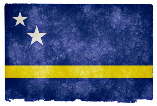 Free Stock Photo of Curacao Grunge Flag