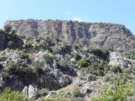 Free Stock Photo of Tombs carved into sheer rock