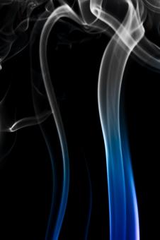 Free Stock Photo of Blue and Gray Smooth Smoke