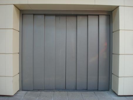 Free Stock Photo of Metal garage door