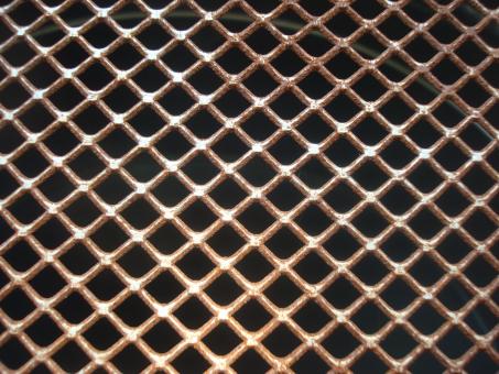 Free Stock Photo of Rusted metal grid texture