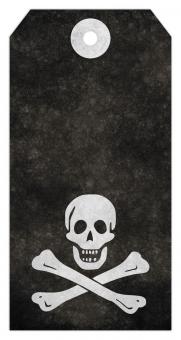 Free Stock Photo of Jolly Roger Grunge Tag - Pirate Skull &a