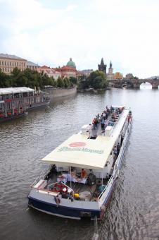 Free Stock Photo of Prague by Boat