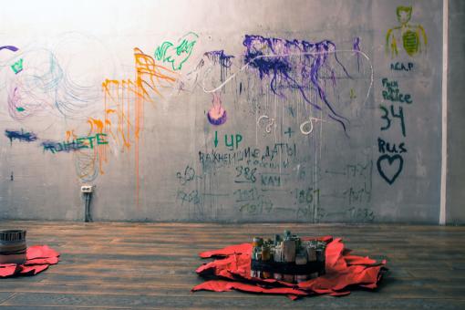 Free Stock Photo of colorful wall