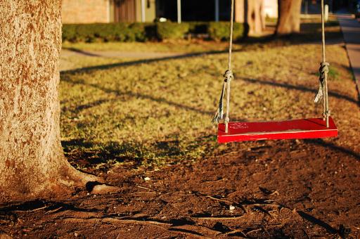 Free Stock Photo of Red Swing