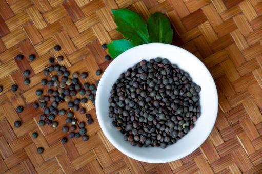 Free Stock Photo of Black lentils