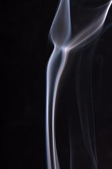 Free Stock Photo of Blue Smoke on Black