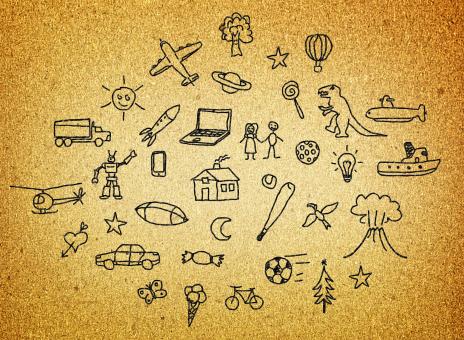 Free Stock Photo of  Dreams and Hopes - Childrens Drawing