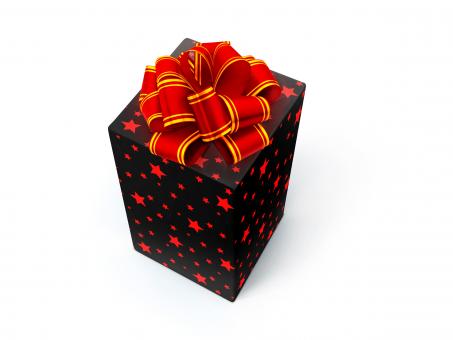 Free Stock Photo of Black gift box