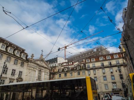Free Stock Photo of Architecture of Lisbon- under construction 